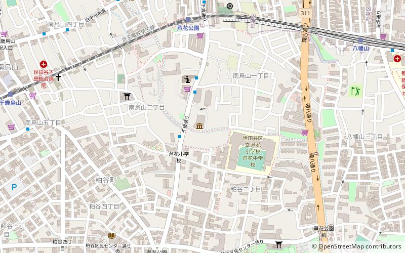 Setagaya Literary Museum location map