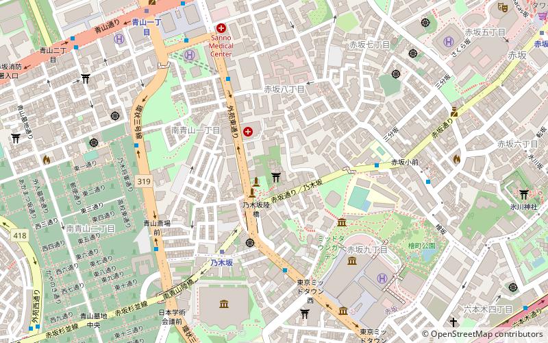 Nogi Shrine location map