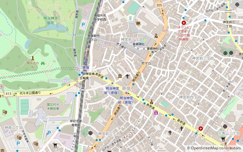 Ōta-Kunstmuseum für Ukiyo-e location map