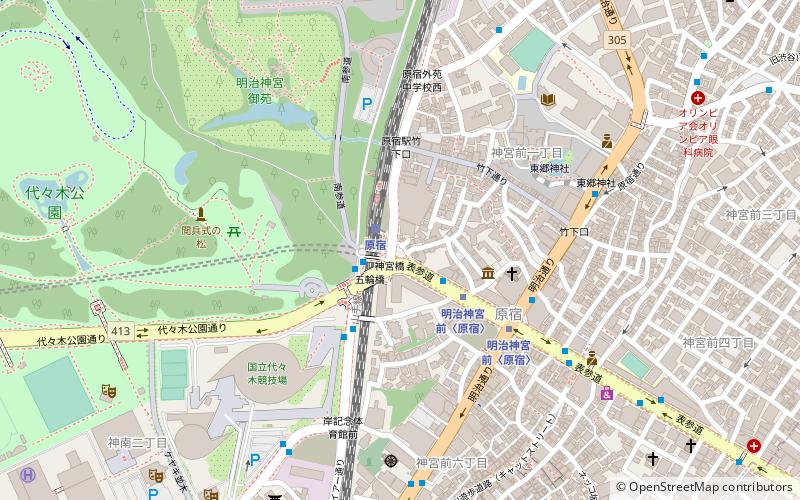 Jingu Bashi location map