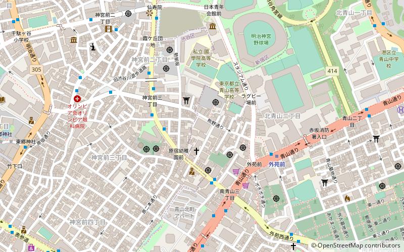 Aoyama Kumano Shrine location map