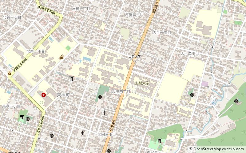 Universidad de Yamanashi location map