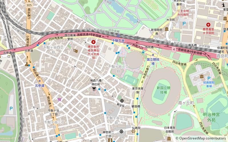 Tokyo Metropolitan Indoor Swimming Pool location map