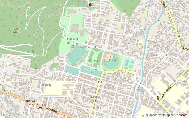 Kofu Midorigaoka Sports Park Stadium location map