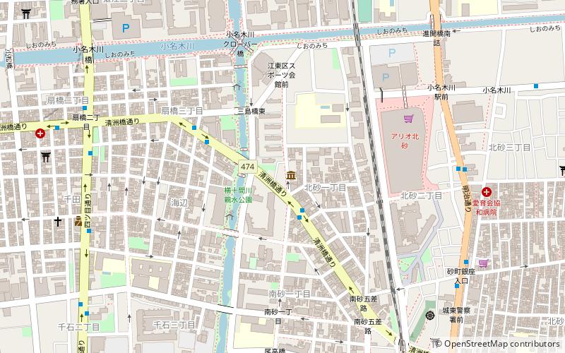 Center of the Tokyo Raids and War Damage location map