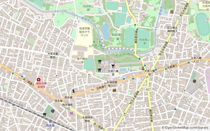Ōmiya Hachiman Shrine location map