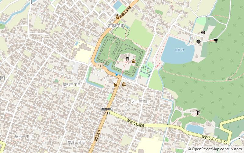 Takeda Shrine location map
