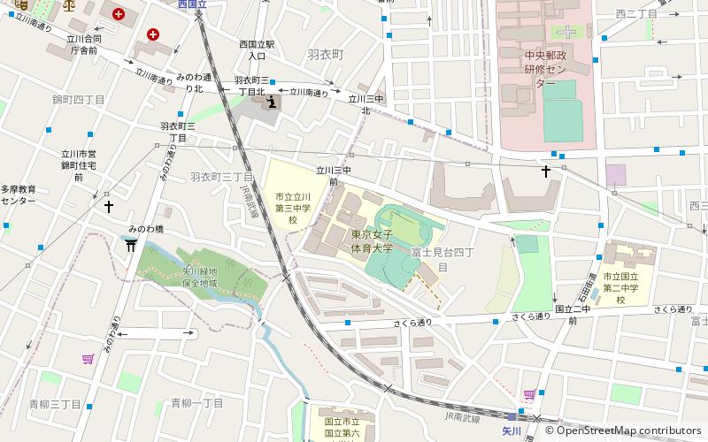 Tokyo Women's Junior College of Physical Education location map