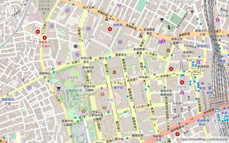 Shinjuku Oak Tower location map