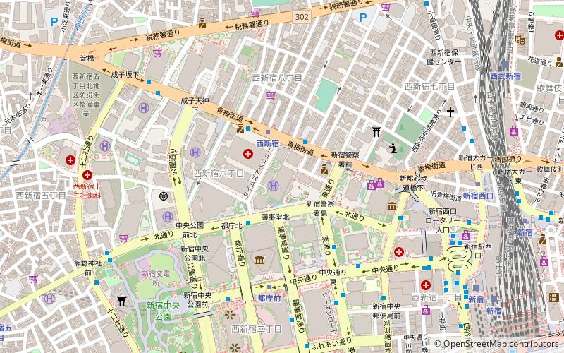 Shinjuku NS Building location map