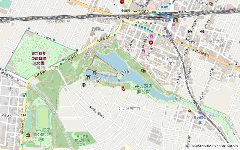 inokashira park nishitokyo location map