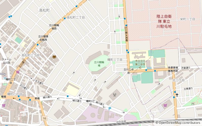 Tachikawa Velodrome location map