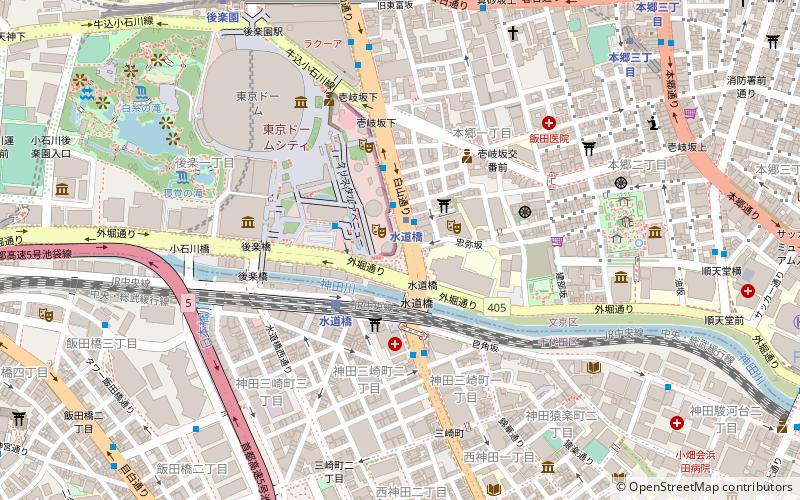 Tokyo Dome City Hall location map