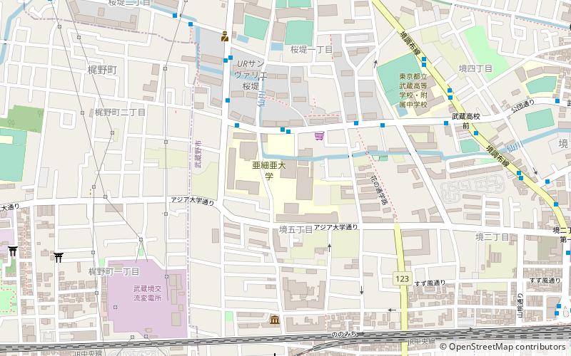 Asia University location map