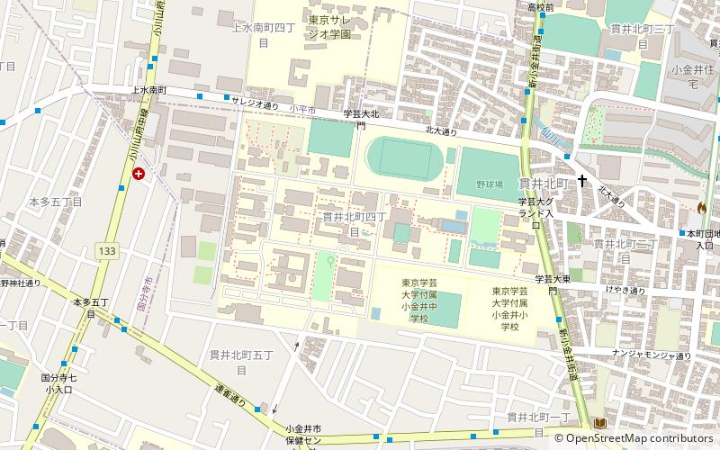 Tokyo Gakugei University location map