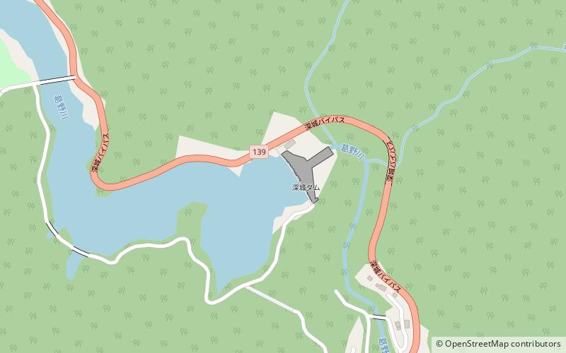 Fukashiro Dam location map
