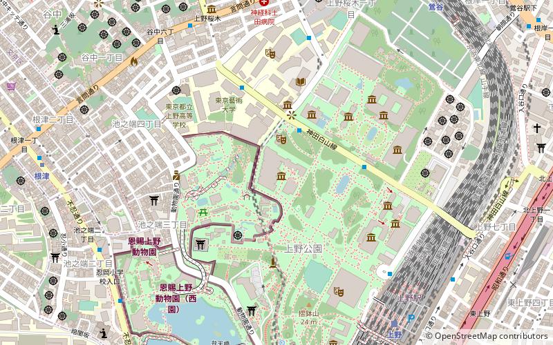 Tokyo Metropolitan Art Museum location map