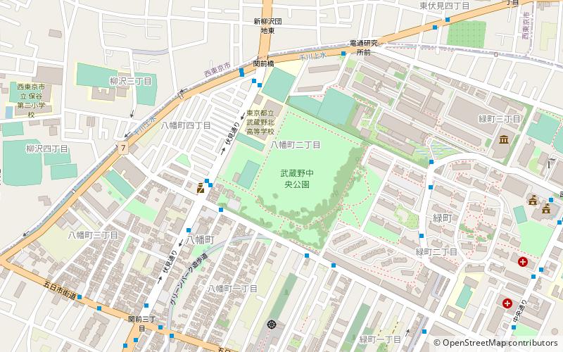 Musashino Central Park location map