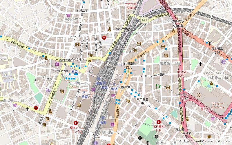 Ikebukuro location map