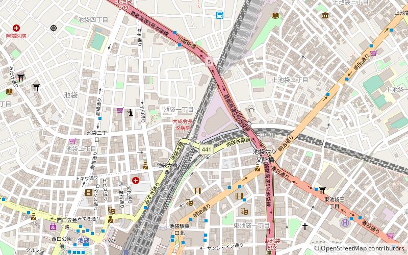 Toshima Incineration Plant location map