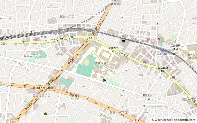 Universidad de Musashi location map