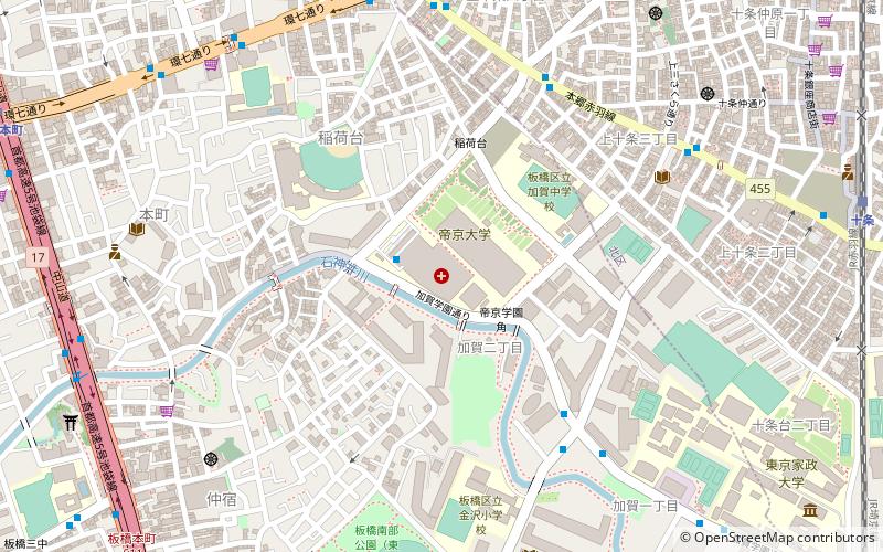Teikyo University location map