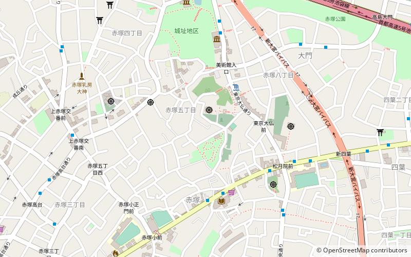 jardin botanico de akatsuka tokio location map