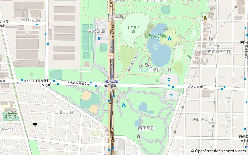 Toneri Park location map