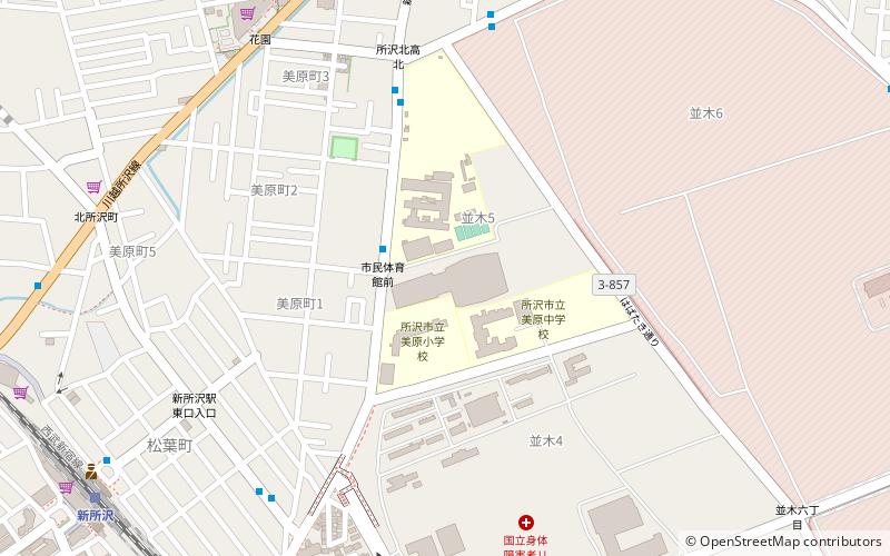 Tokorozawa Municipal Gymnasium location map