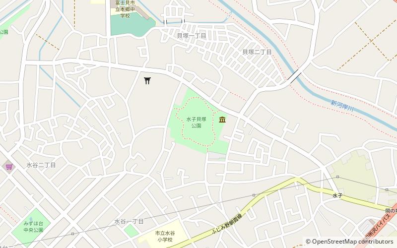Mizuko Shell Mound location map