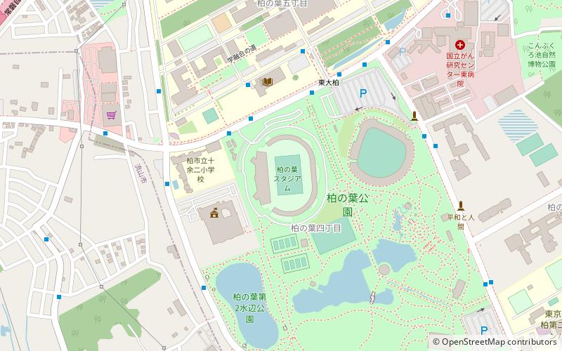 Kashiwanoha Park Stadium location map