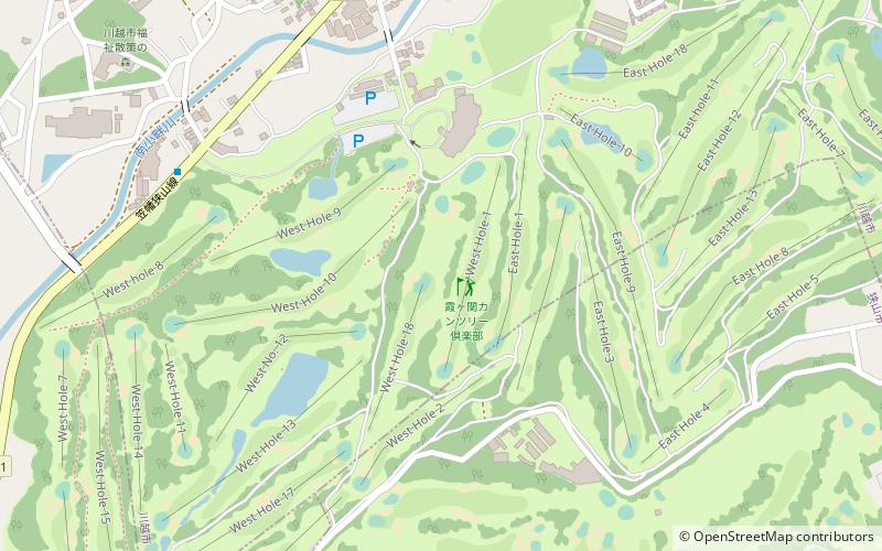 Kasumigaseki Country Club location map