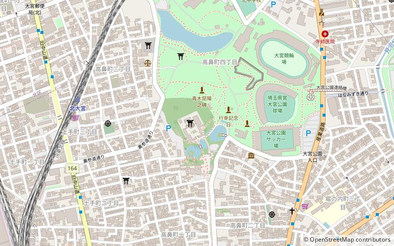 Hikawa-Schrein location map