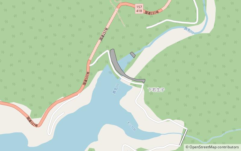 Managawa Dam location map