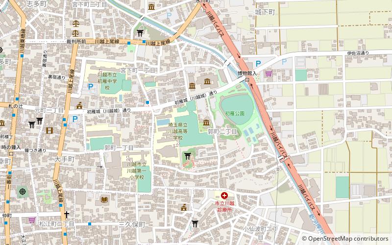 Burg Kawagoe location map