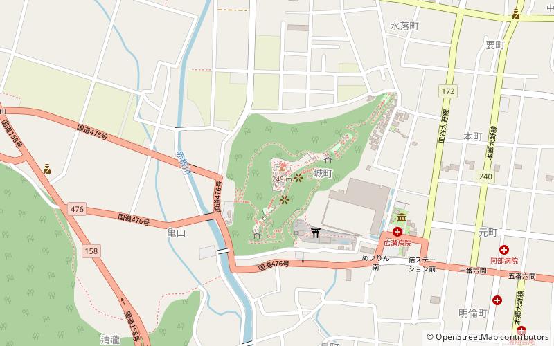 Burg Ōno location map