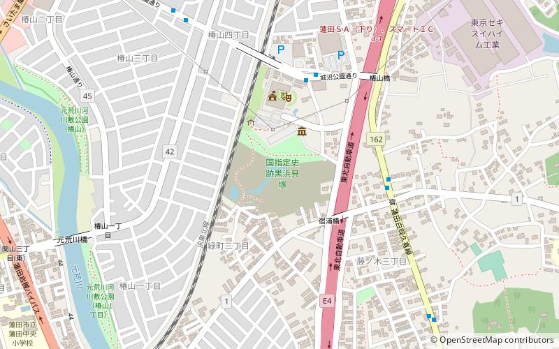 Kurohama Shell Mound location map