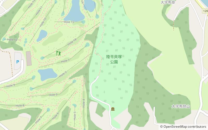Okadaira Shell Mound location map