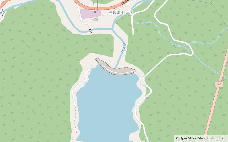 Takane Dam location map