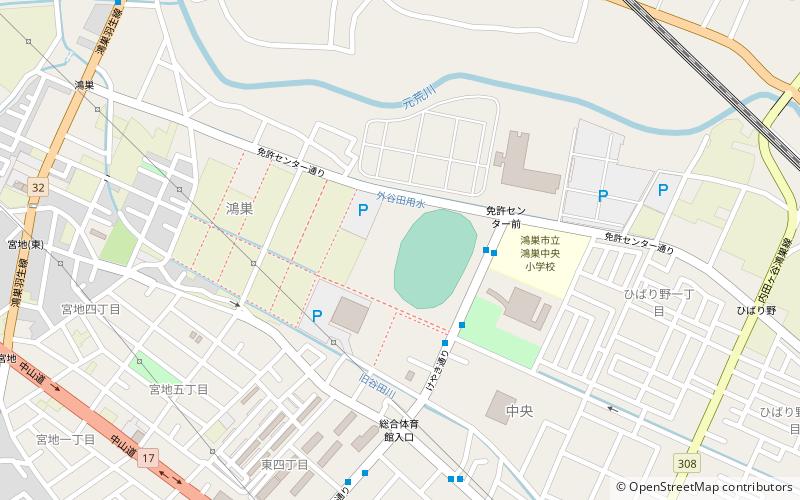 Konosu Stadium location map