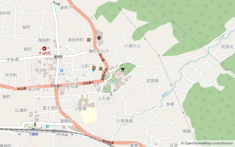 Suwa-taisha location map