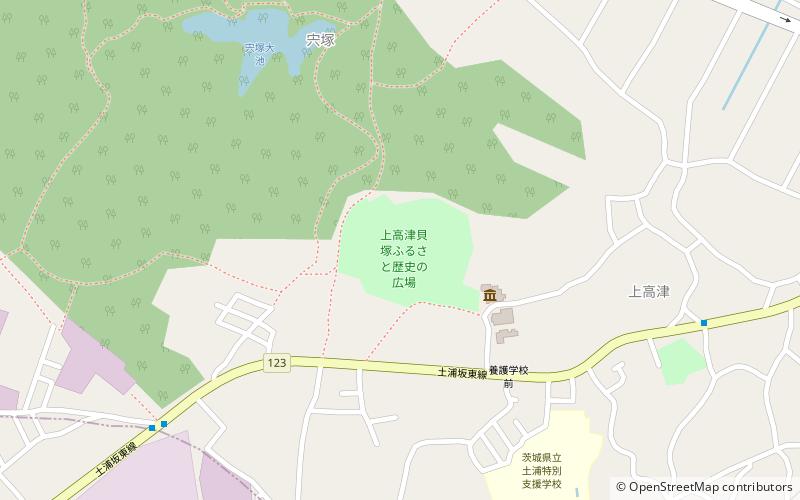 Kamitakatsu Shell Mound location map