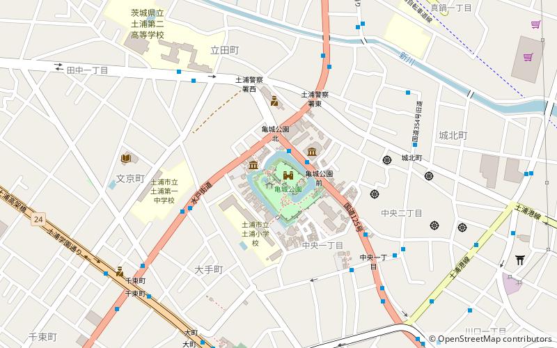 Tsuchiura Castle location map