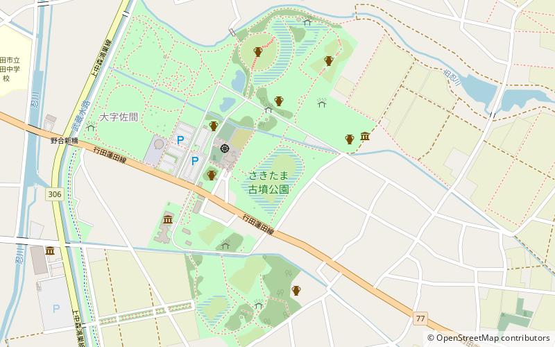 Gyōda Futagoyama Kofun location map