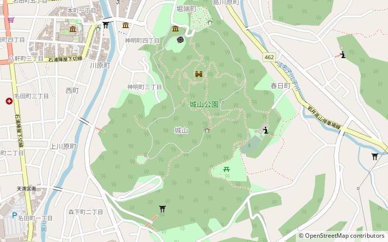 Shiroyama Park location map