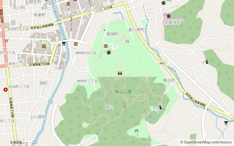 takayama castle location map