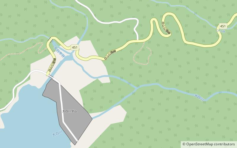 Shiramizu Falls location map