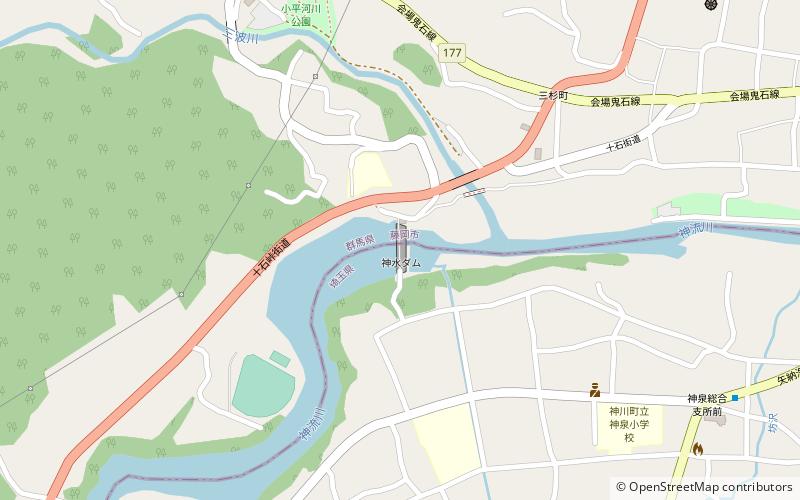 Shinsui Dam location map