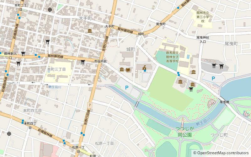 Tatebayashi Castle location map
