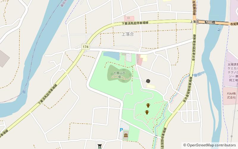 nanakoshiyama kofun takasaki location map